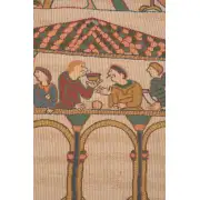 Bayeux Le Repas French Couch Cushion | Close Up 2