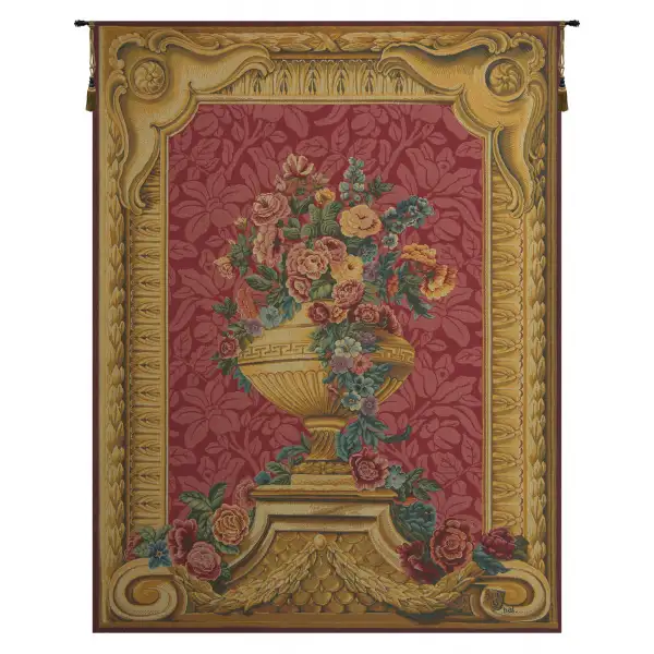 Vase Chambord Creme French Tapestry | Close Up 2
