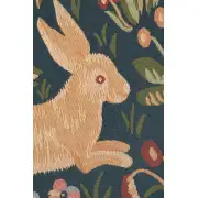 Medieval Rabbit Running Cushion - 19 in. x 19 in. Cotton by Charlotte Home Furnishings | Close Up 2