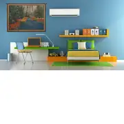 Keukenhof Blue Belgian Wall Tapestry | Life Style 1