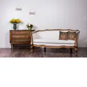 Flora Cotta Black II Belgian Couch Pillow | Life Style 1