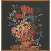 Terra Cotta Black IIII Belgian Couch Pillow | Close Up 1