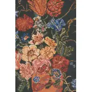 Terra Cotta Black IIII Belgian Couch Pillow | Close Up 2