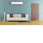 Terra Cotta Black IIII Belgian Couch Pillow | Life Style 1