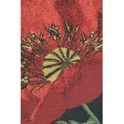 Poppy Red I Belgian Couch Pillow | Close Up 2