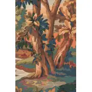 Verdure Aubusson Belgian Tapestry - 69 in. x 41 in. Cotton/Viscose/Polyester by Charlotte Home Furnishings | Close Up 1