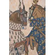 Tournament Of Knights Roi Rene Belgian Tapestry - 46 in. x 33 in. Cotton/Viscose/Polyester by Charlotte Home Furnishings | Close Up 1