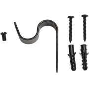 Fancy Feather Antique Black 48-84 Tapestry Hanging Rod | Close Up 4