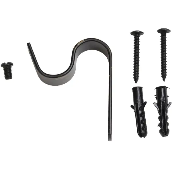 Fancy Feather Antique Black 48-84 Tapestry Hanging Rod | Close Up 4