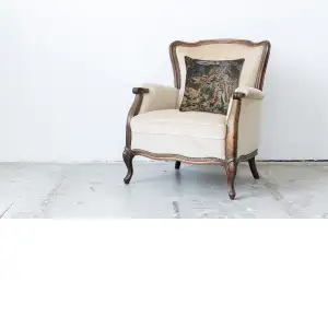 C Charlotte Home Furnishings Inc Yellow Flowers Monet's Garden Belgian Tapestry Cushion - 17 in. x 17 in. Cotton by Claude Monet