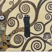 Lebensbaum Bird Belgian Couch Pillow | Close Up 1