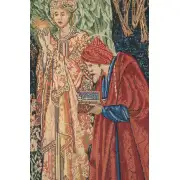 Adoration Of The Magi 1 Belgian Tapestry - 57 in. x 40 in. Cotton/Viscose/Polyester by Edward Burne Jones | Close Up 1