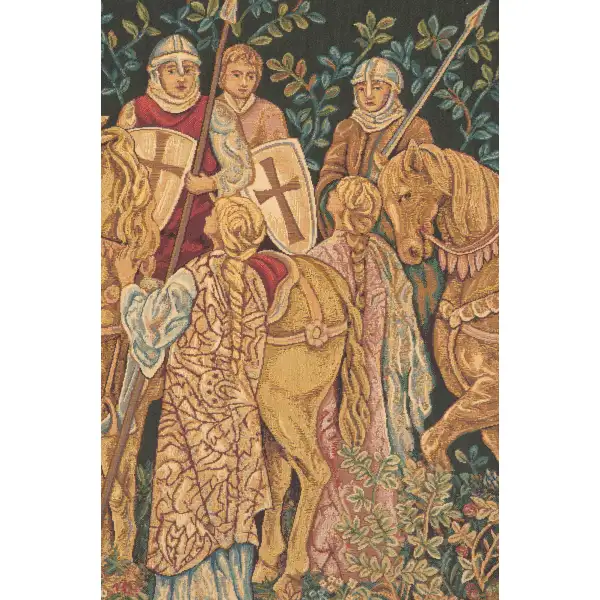 Les Croises II Italian Tapestry - 46 in. x 26 in. Cotton/Viscose/Polyester by William Morris | Close Up 1