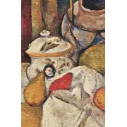 Cezanne Basquet On Table Belgian Tapestry Wall Hanging - 39 in. x 29 in. Cotton/Treveria/Wool/Mercuraise by Paul Cezanne | Close Up 1