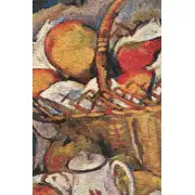 Cezanne Basquet On Table Belgian Tapestry Wall Hanging - 39 in. x 29 in. Cotton/Treveria/Wool/Mercuraise by Paul Cezanne | Close Up 2