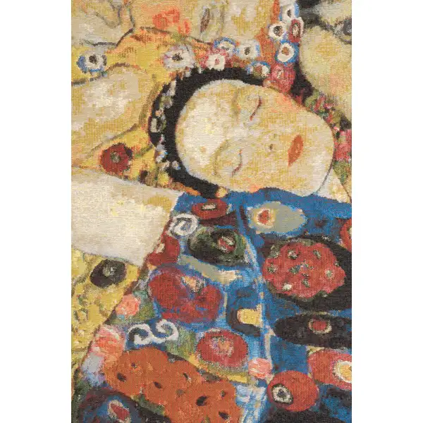 Virgin Klimt Belgian Tapestry Wall Hanging - 48 in. x 72 in. Cotton/Wool/Treveria/Mercurise by Gustav Klimt | Close Up 1
