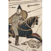 Battle Of Hastings II Belgian Tapestry Wall Hanging - 58 in. x 16 in. Cotton/Wool/Polyester by Charlotte Home Furnishings | Close Up 2