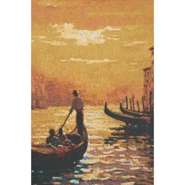 Santa Maria Sunset Belgian Tapestry Wall Hanging - 38 in. x 30 in. Cotton/Wool/Polyester by Robert Pejman | Close Up 2