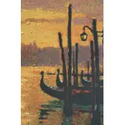 Venetian Sunset 1 Belgian Tapestry Wall Hanging - 38 in. x 30 in. Cotton/Wool/Polyester by Robert Pejman | Close Up 2