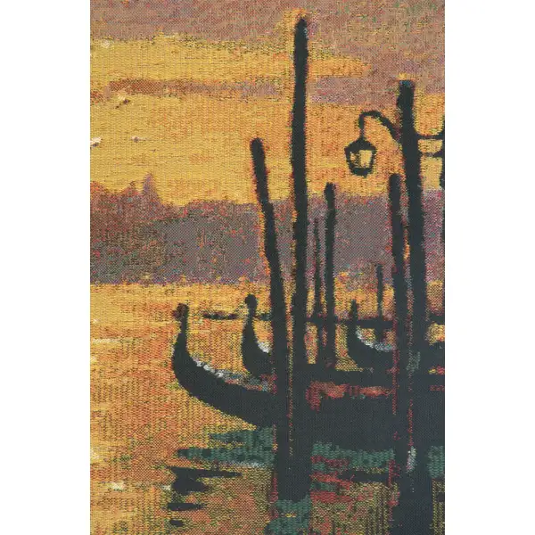 Venetian Sunset 1 Belgian Tapestry Wall Hanging | Close Up 2