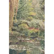 Monet's Garden without Border I Belgian Tapestry Wall Hanging | Close Up 2