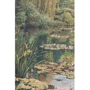 Monet's Garden without Border IV Belgian Tapestry Wall Hanging | Close Up 1