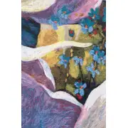 Morning Song I Belgian Tapestry Wall Hanging - 36 in. x 64 in. Cotton/Treveria/Wool by Simon Bull | Close Up 2