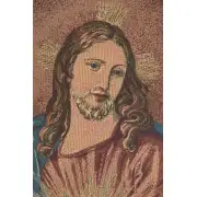 Heart Of Jesus European Tapestries - 13 in. x 18 in. Cotton/viscose/goldthreadembellishments by Alberto Passini | Close Up 1