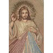 Merciful Jesus Lectern Italian Wall Tapestry | Close Up 1