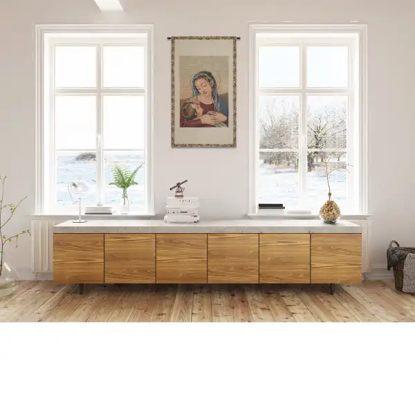 Our Lady of Divine Providence Italian Wall Tapestry | Life Style 1