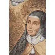 Saint Theresa Of Avila European Tapestries - 18 in. x 26 in. Cotton/viscose/goldthreadembellishments by Charlotte Home Furnishings | Close Up 1