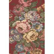 Fancy Flowers II Belgian Table Runner - 12 in. x 32 in. Cotton by Charlotte Home Furnishings | Close Up 1