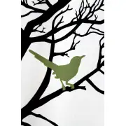 Bird with Verse Fine Art Tapestry | Close Up 1