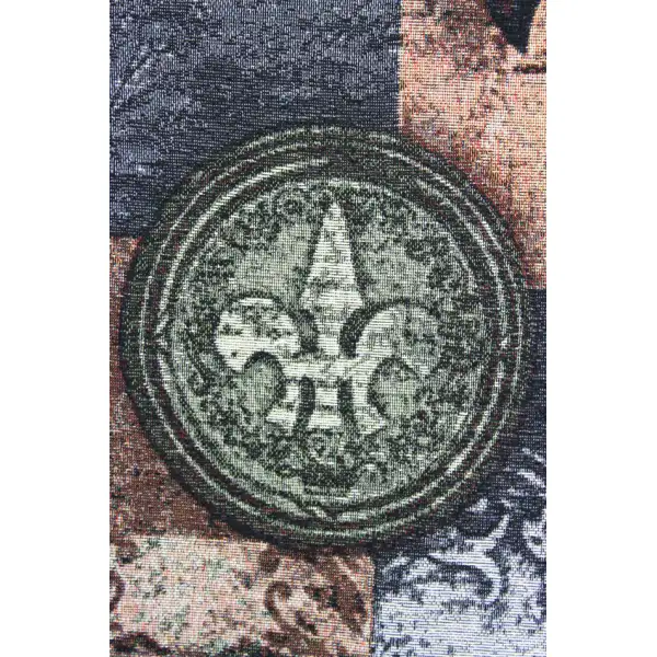 Fleur de Lis Grande Wallhanging Fine Art Tapestry | Close Up 1