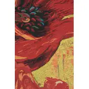 Two Poppys Belgian Tapestry - 34 in. x 52 in. Cotton/Viscose/Polyester by Simon Bull | Close Up 2