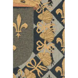Medieval Crest I Belgian Cushion Cover - 18 in. x 18 in. Cotton/Viscose/Polyester by Charlotte Home Furnishings Inc