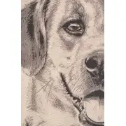 Happy Canine Stretched Wall Tapestry | Close Up 2