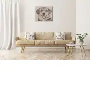 Happy Canine Stretched Wall Tapestry | Life Style 1