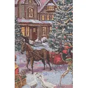 Carolers Stretched Wall Tapestry | Close Up 2