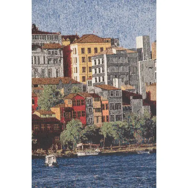 City by the Sea Stretched Wall Tapestry | Close Up 1