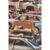 The Car Junkyard Stretched Wall Tapestry | Close Up 2
