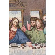 The Last Supper Tapestry Panel (Large) Wall Tapestry Stretched | Close Up 1