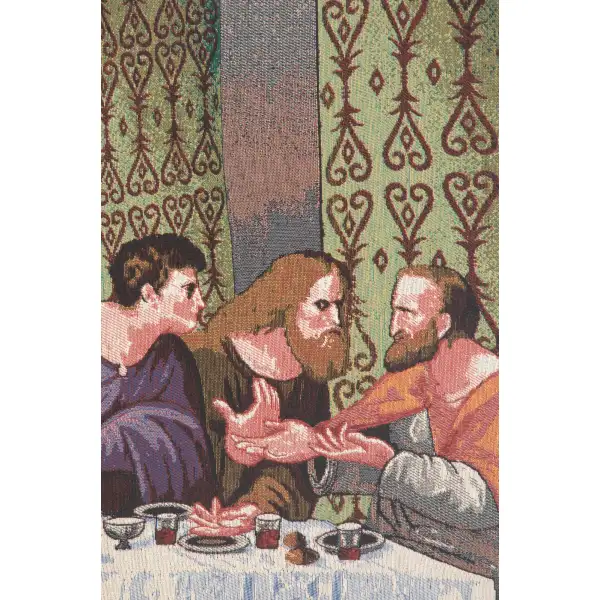 The Last Supper Tapestry Panel (Large) Stretched Wall Tapestry | Close Up 2