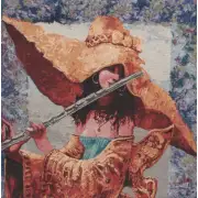 The Melody She Plays III Decorative Floor Pillow Cushion Cover | Close Up 1