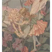 Sweet Pea Fairy Cicely Mary Barker Belgian Sofa Pillow Cover | Close Up 1