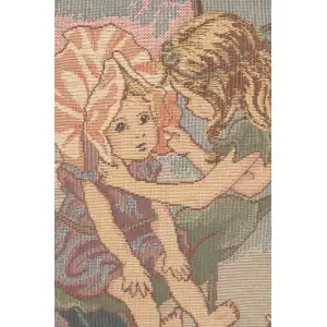 C Charlotte Home Furnishings Inc Sweet Pea Fairy Cicely Mary Barker European Cushion Cover - 14 in. x 14 in. Cotton by Cicely Mary Barker