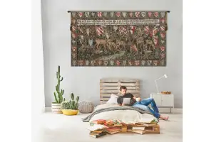 Verdure With Reindeer I European Tapestry