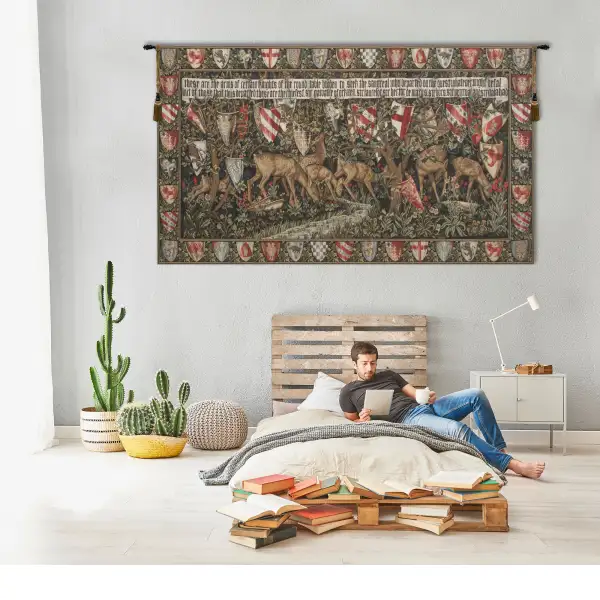 Verdure With Reindeer I Belgian Tapestry Wall Hanging | Life Style 2