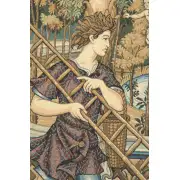 Vertumnus Belgian Tapestry Wall Hanging - 57 in. x 51 in. Cotton/Vicose/Polyester by Jan Van Huysum | Close Up 2