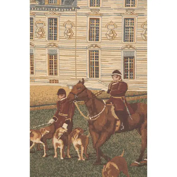 Cheverny I Belgian Tapestry Wall Hanging | Close Up 1